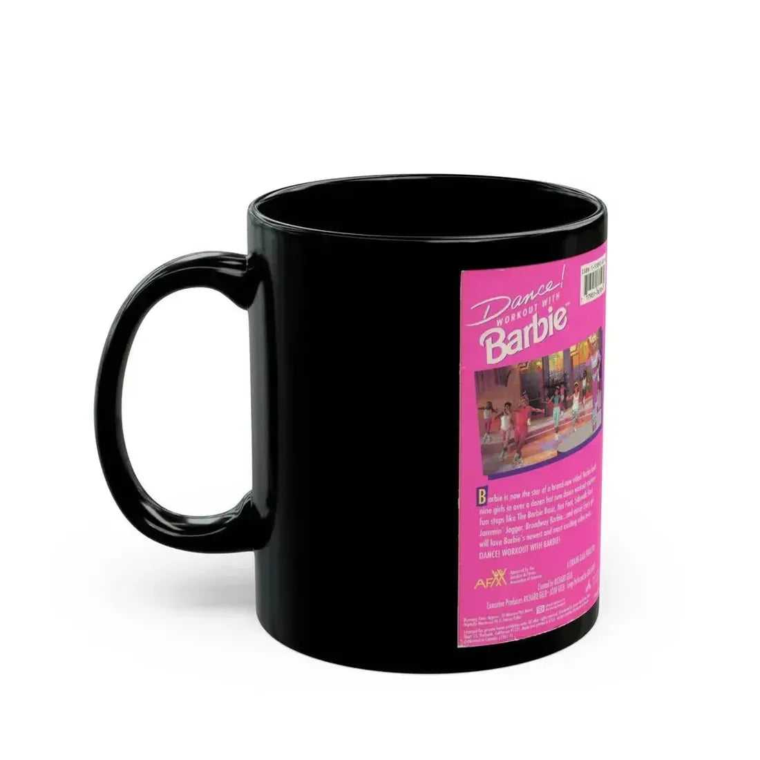 DANCE WORKOUT WITH BARBIE (VHS COVER) - Black Coffee Mug - Go Mug Yourself