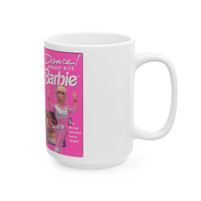 DANCE WORKOUT WITH BARBIE (VHS COVER) - White Coffee Mug-Go Mug Yourself