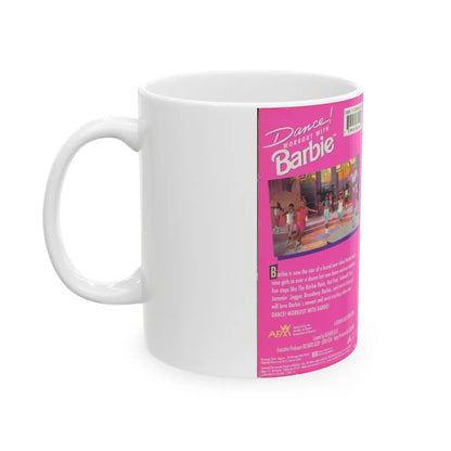 DANCE WORKOUT WITH BARBIE (VHS COVER) - White Coffee Mug-Go Mug Yourself