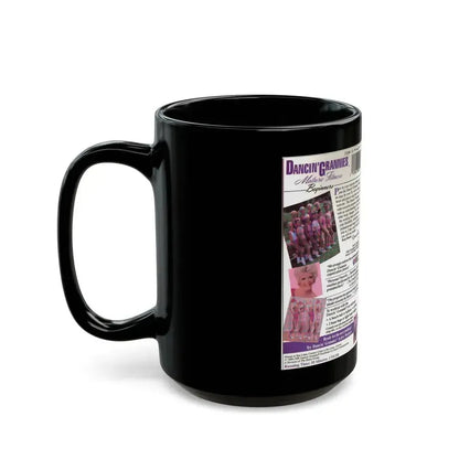 DANCIN GRANNIES MATURE FITNESS BEGINNERS MAIER GROUP (VHS COVER) - Black Coffee Mug - Go Mug Yourself