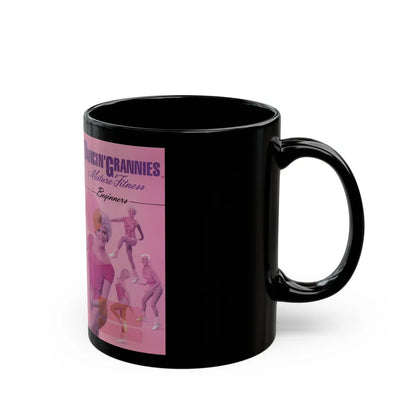 DANCIN GRANNIES MATURE FITNESS BEGINNERS MAIER GROUP (VHS COVER) - Black Coffee Mug-Go Mug Yourself