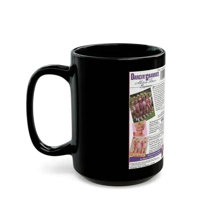 DANCIN GRANNIES MATURE FITNESS BEGINNERS (VHS COVER) - Black Coffee Mug - Go Mug Yourself