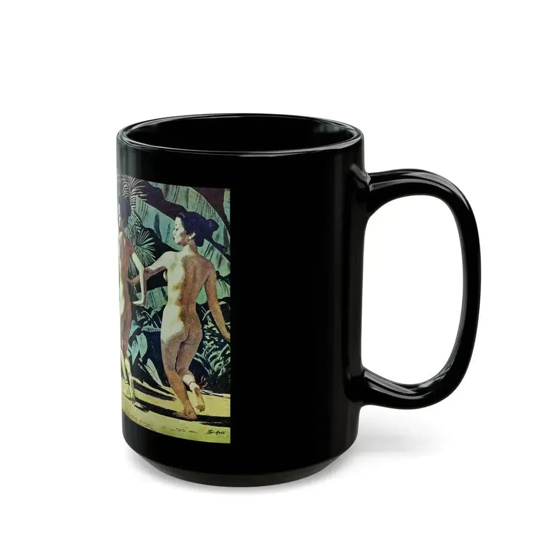 Dancing Angels of Death, True magazine, September 1955 - Black Coffee Mug - Go Mug Yourself