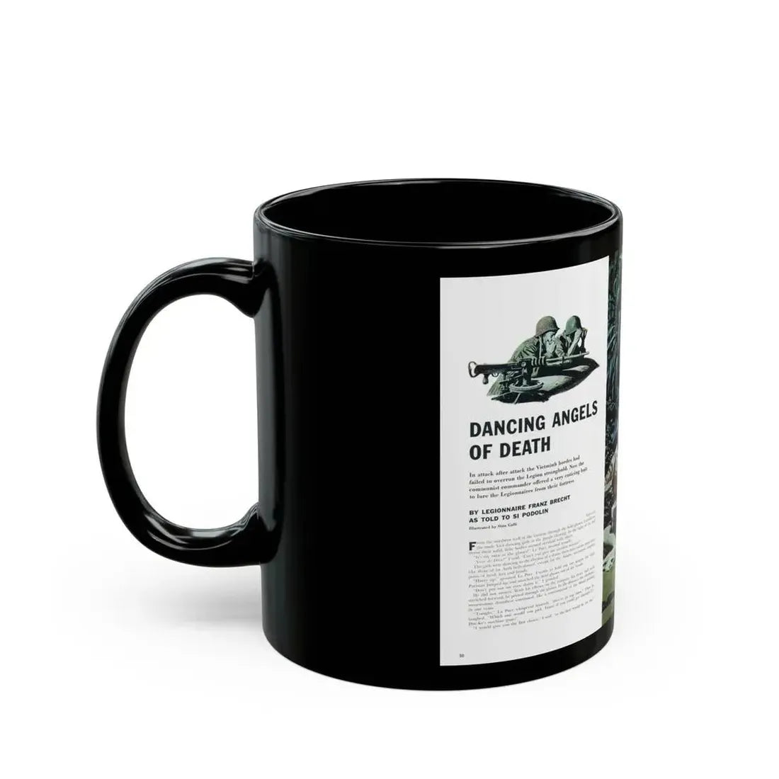 Dancing Angels of Death, True magazine, September 1955 - Black Coffee Mug - Go Mug Yourself
