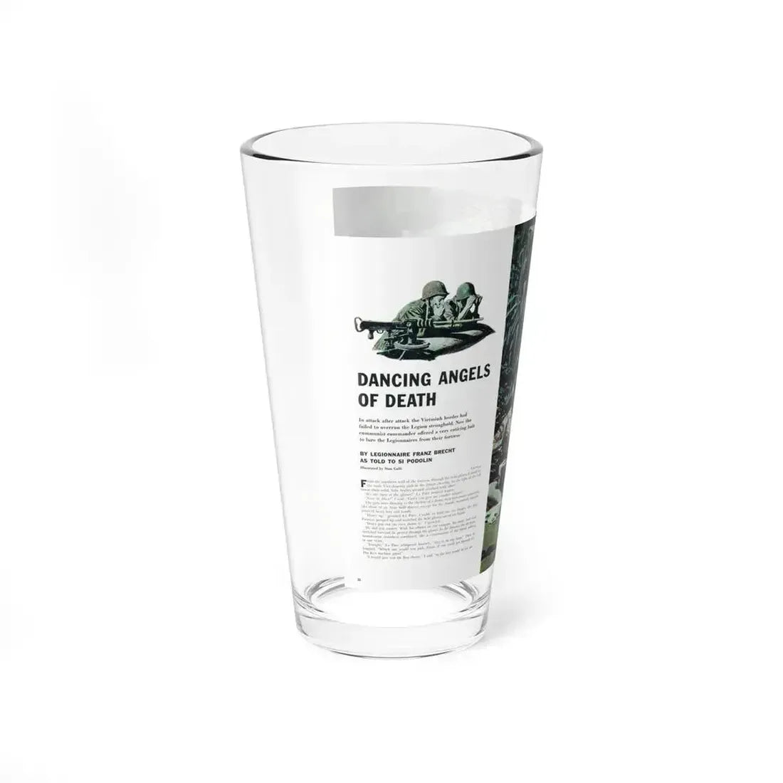 Dancing Angels of Death, True magazine, September 1955 - Pint Glass 16oz - Go Mug Yourself