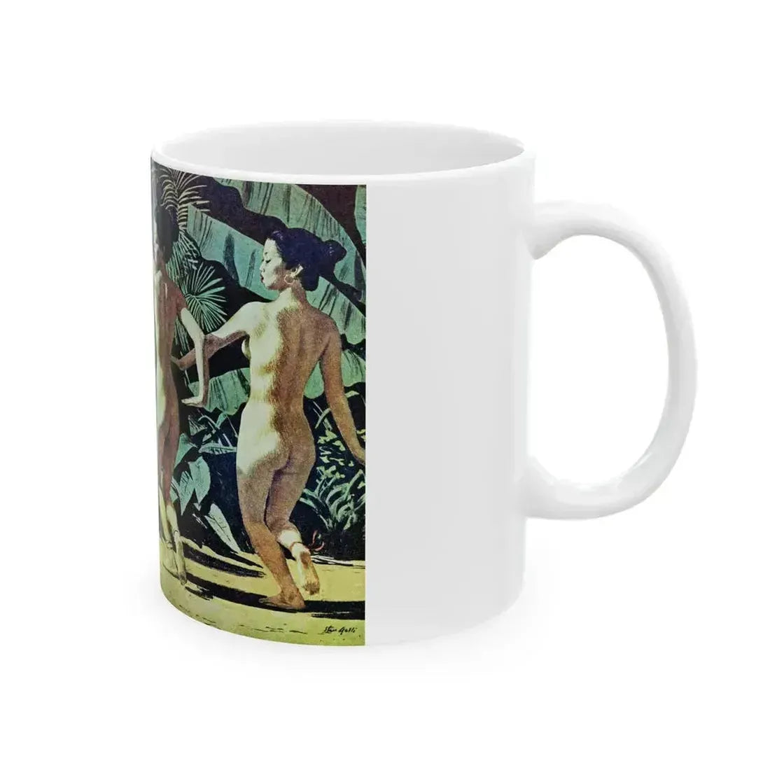 Dancing Angels of Death, True magazine, September 1955 - White Coffee Mug - Go Mug Yourself