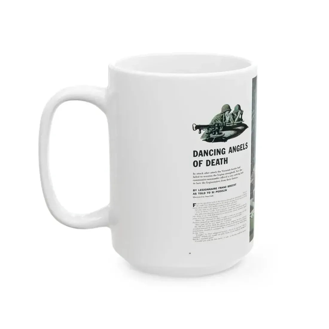 Dancing Angels of Death, True magazine, September 1955 - White Coffee Mug - Go Mug Yourself