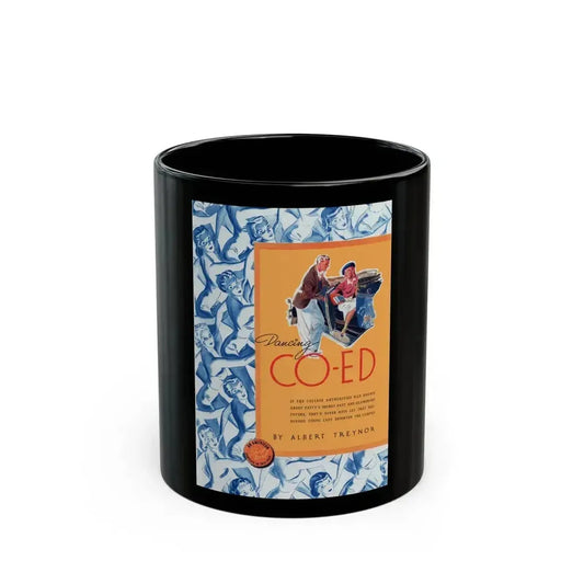 Dancing Co-Ed, The American Magazine, September 1938 - Black Coffee Mug 11oz - Go Mug Yourself