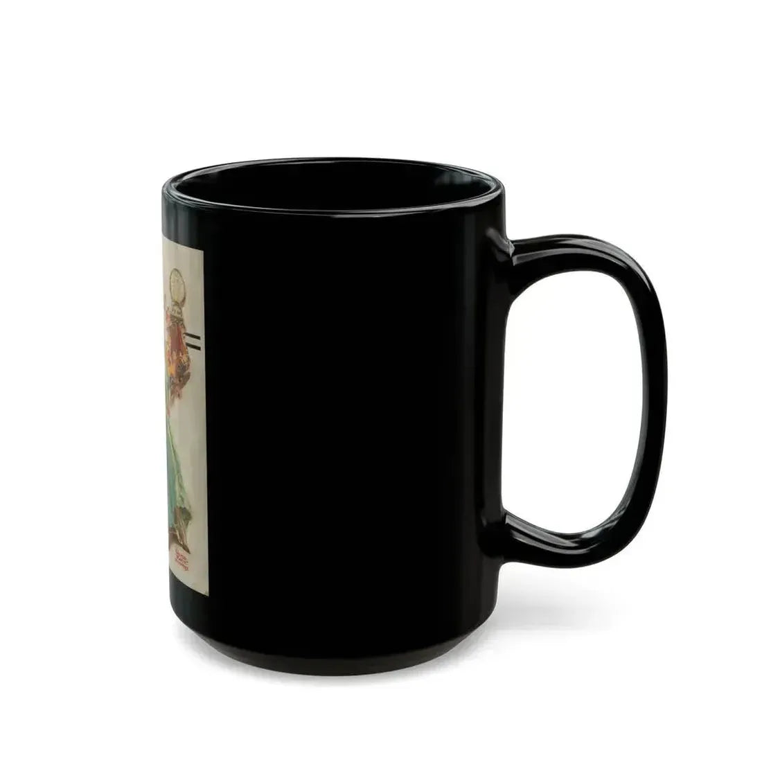 Dancing, The Saturday Evening Post cover study - Black Coffee Mug - Go Mug Yourself