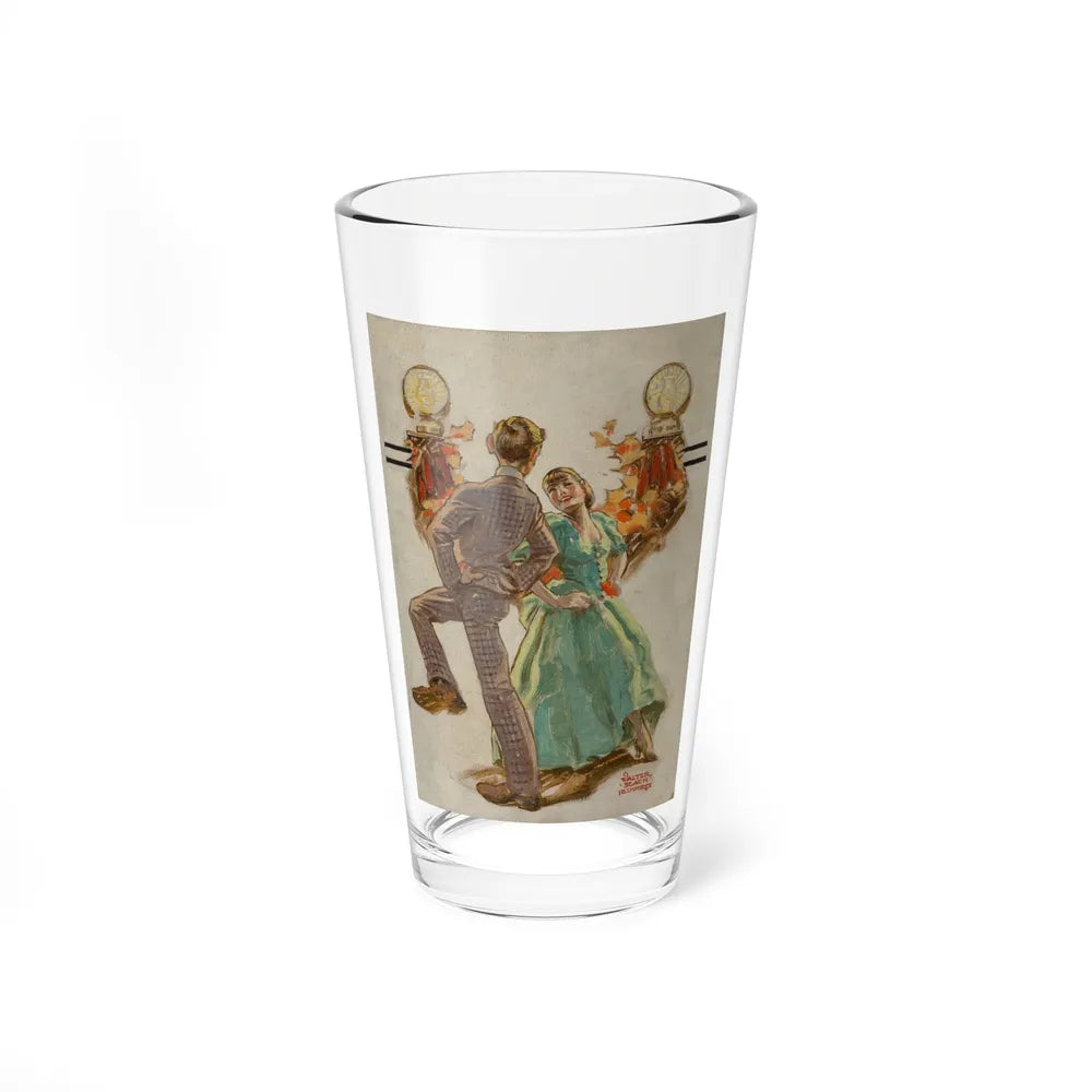 Dancing, The Saturday Evening Post cover study - Pint Glass 16oz-16oz-Go Mug Yourself