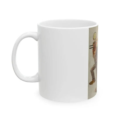 Dancing, The Saturday Evening Post cover study - White Coffee Mug - Go Mug Yourself