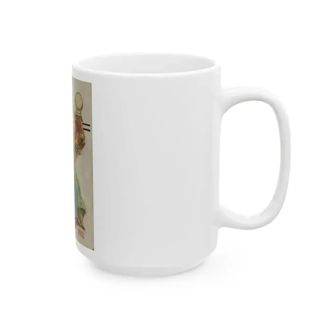 Dancing, The Saturday Evening Post cover study - White Coffee Mug - Go Mug Yourself