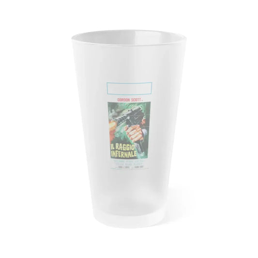 DANGER DEATH RAY (ITALIAN) 1967 Movie Poster - Frosted Pint Glass 16oz Default Title - Go Mug Yourself