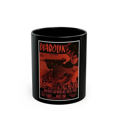 DANGER DIABOLIK (2) 1968 Movie Poster - Black Coffee Mug 11oz - Go Mug Yourself