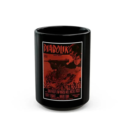 DANGER DIABOLIK (2) 1968 Movie Poster - Black Coffee Mug 15oz - Go Mug Yourself