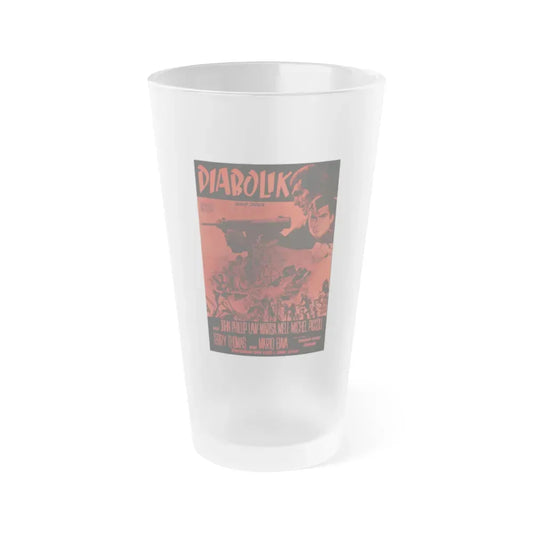DANGER DIABOLIK (2) 1968 Movie Poster - Frosted Pint Glass 16oz Default Title - Go Mug Yourself
