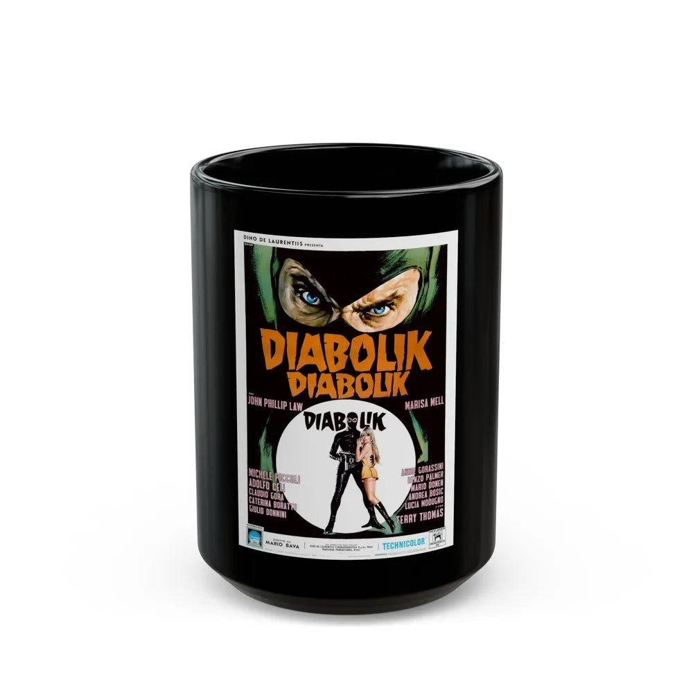 DANGER DIABOLIK (3) 1968 Movie Poster - Black Coffee Mug-15oz-Go Mug Yourself