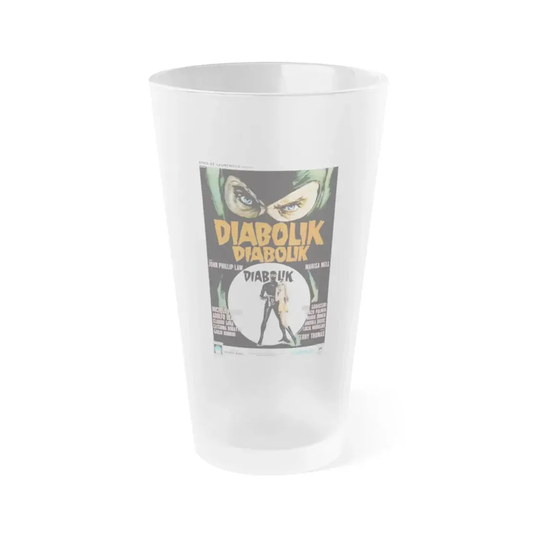 DANGER DIABOLIK (3) 1968 Movie Poster - Frosted Pint Glass 16oz Default Title - Go Mug Yourself