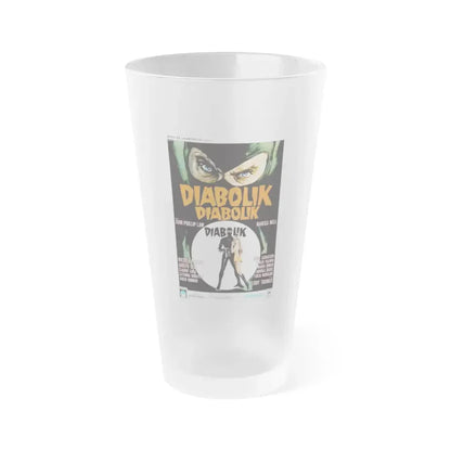 DANGER DIABOLIK (3) 1968 Movie Poster - Frosted Pint Glass 16oz Default Title - Go Mug Yourself
