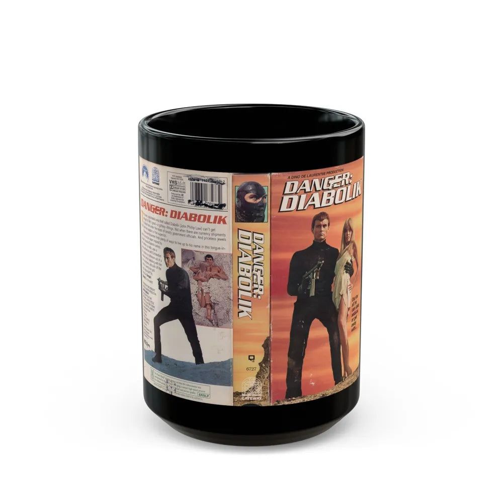 DANGER DIABOLIK (VHS COVER) - Black Coffee Mug-15oz-Go Mug Yourself