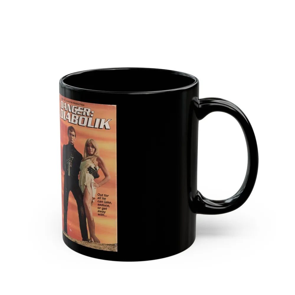 DANGER DIABOLIK (VHS COVER) - Black Coffee Mug-Go Mug Yourself