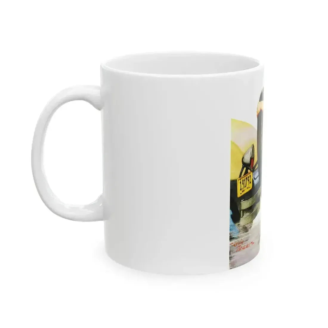 Danger, Liberty magazine cover, June 28, 1930 - White Coffee Mug - Go Mug Yourself