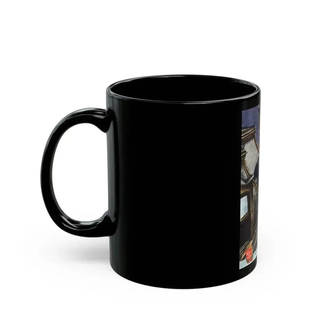 Danger Mansion (1), The American Magazine, December 1937 - Black Coffee Mug - Go Mug Yourself