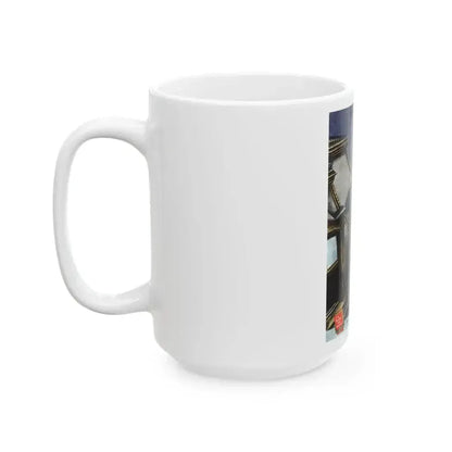 Danger Mansion (1), The American Magazine, December 1937 - White Coffee Mug - Go Mug Yourself