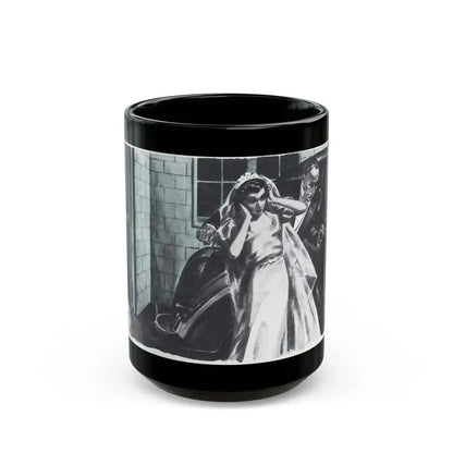 Danger Mansion (2), The American Magazine, December 1937 - Black Coffee Mug 15oz - Go Mug Yourself