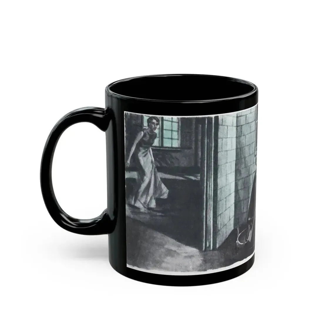 Danger Mansion (2), The American Magazine, December 1937 - Black Coffee Mug - Go Mug Yourself
