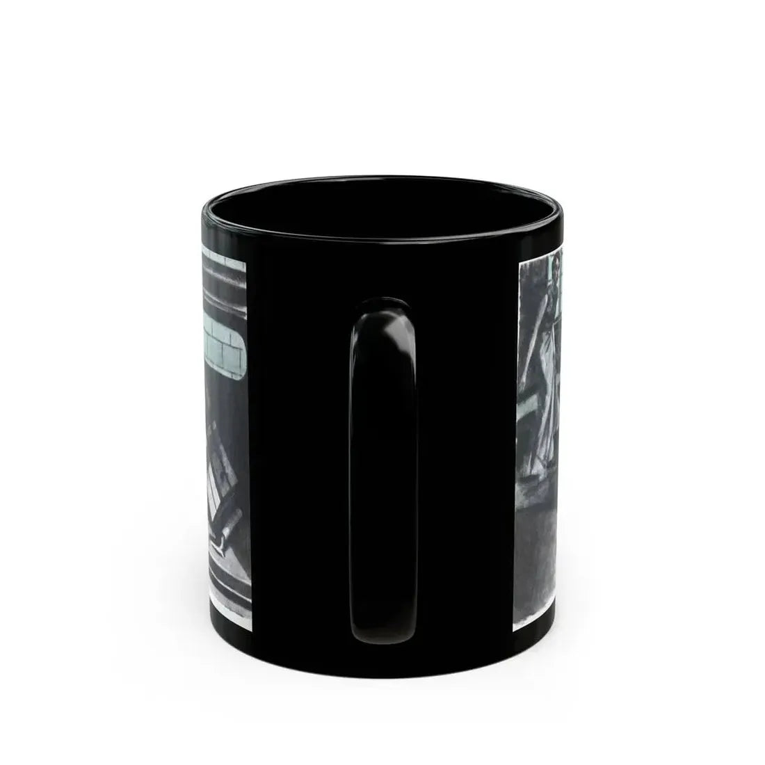 Danger Mansion (2), The American Magazine, December 1937 - Black Coffee Mug - Go Mug Yourself