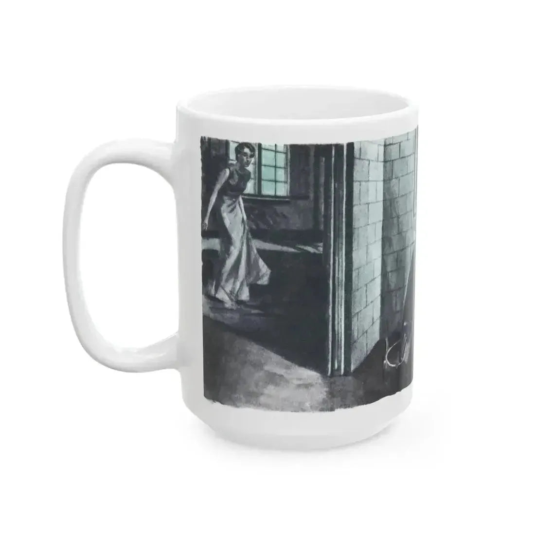 Danger Mansion (2), The American Magazine, December 1937 - White Coffee Mug - Go Mug Yourself