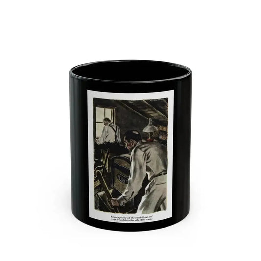 Danger Mansion (3), The American Magazine, December 1937 - Black Coffee Mug 11oz - Go Mug Yourself