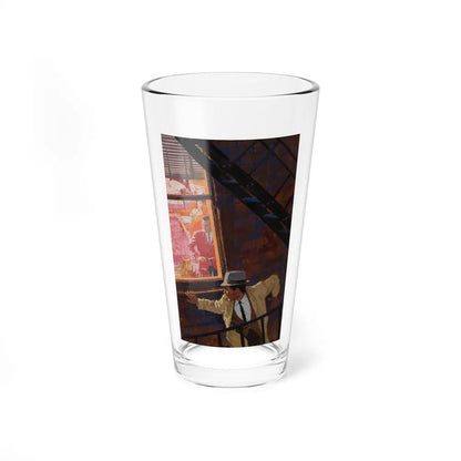 Danger on the Fire Escape - Pint Glass 16oz-16oz-Go Mug Yourself