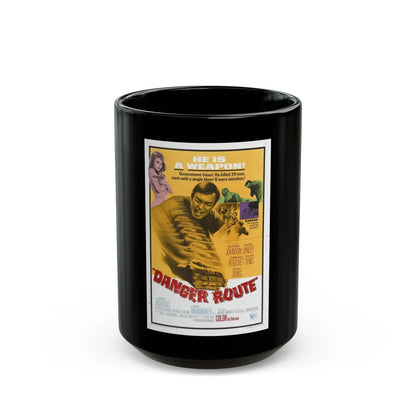 DANGER ROUTE 1967 Movie Poster - Black Coffee Mug-15oz-Go Mug Yourself