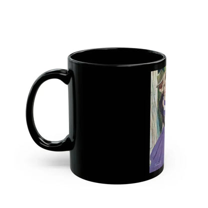 Dangerous Bluff by Thomas Walsh, The Saturday Evening Post, 1960 - Black Coffee Mug - Go Mug Yourself