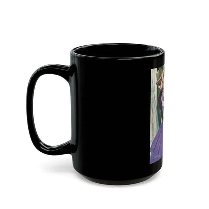 Dangerous Bluff by Thomas Walsh, The Saturday Evening Post, 1960 - Black Coffee Mug - Go Mug Yourself