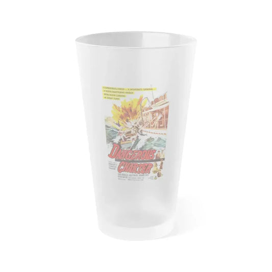 DANGEROUS CHARTER 1962 Movie Poster - Frosted Pint Glass 16oz Default Title - Go Mug Yourself