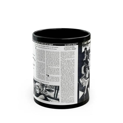 Dangerous Curves, Private Eye magazine, November 1959 - Black Coffee Mug 11oz - Go Mug Yourself