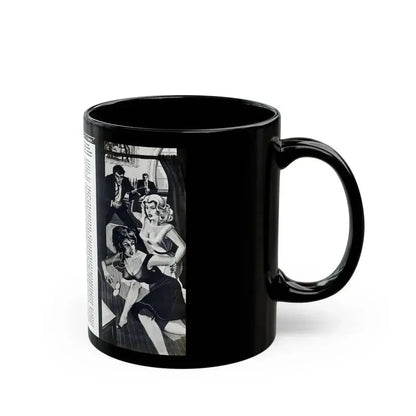 Dangerous Curves, Private Eye magazine, November 1959 - Black Coffee Mug - Go Mug Yourself