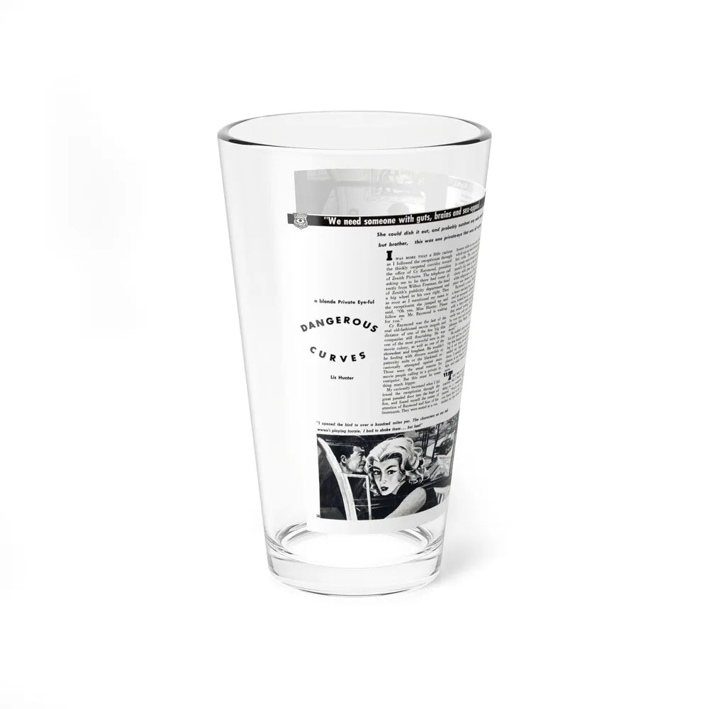 Dangerous Curves, Private Eye magazine, November 1959 - Pint Glass 16oz-Go Mug Yourself