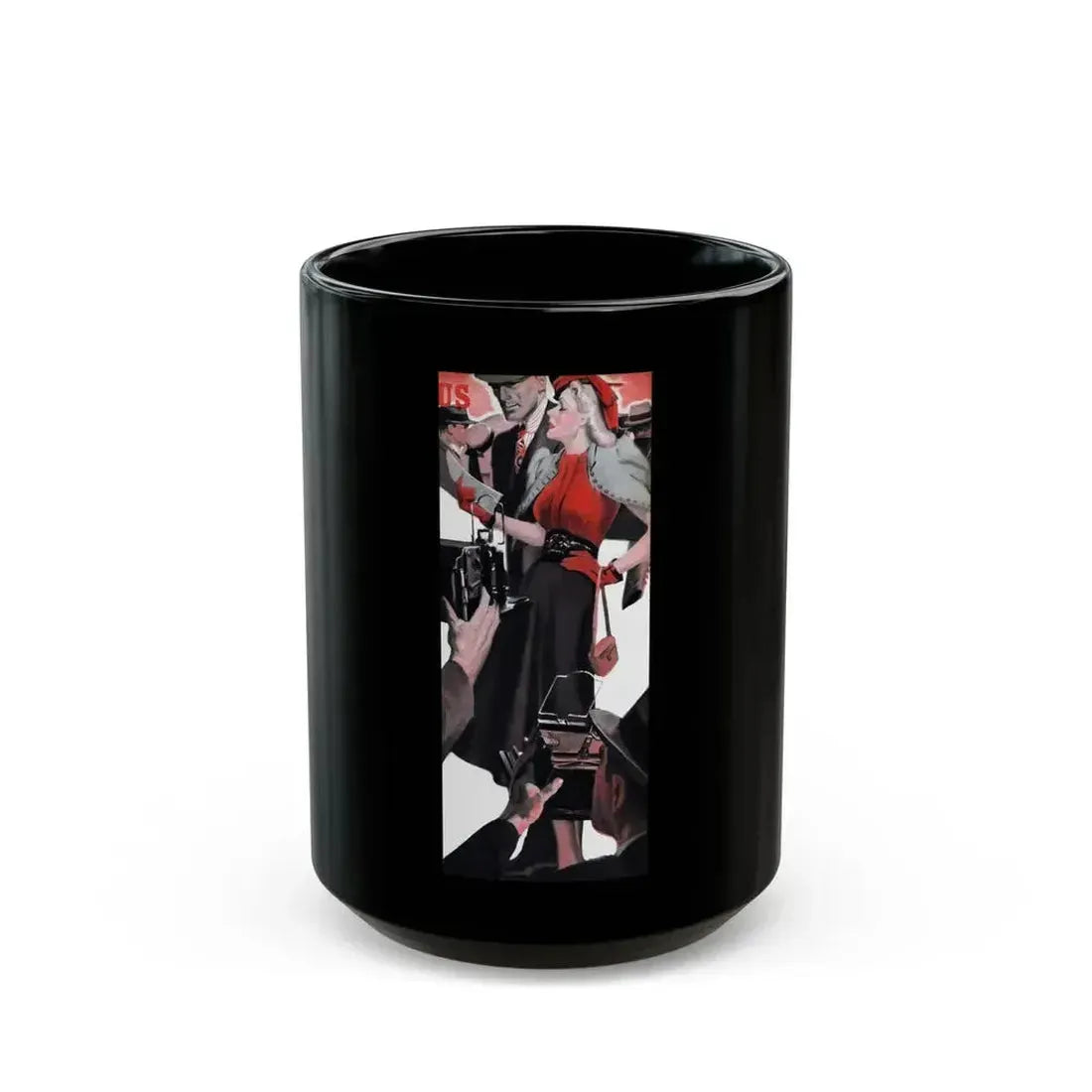 Dangerous Impulse, Liberty magazine, October 21, 1939 - Black Coffee Mug 15oz - Go Mug Yourself