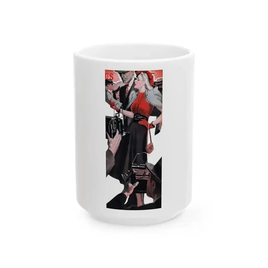 Dangerous Impulse, Liberty magazine, October 21, 1939 - White Coffee Mug 15oz - Go Mug Yourself