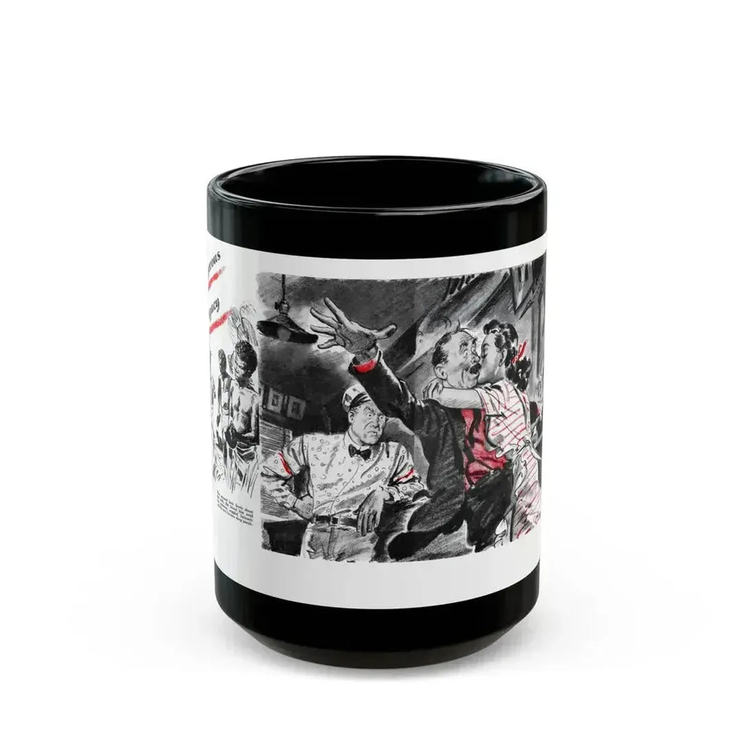 Dangerous Legacy, Liberty magazine, July 19, 1947 - Black Coffee Mug 15oz - Go Mug Yourself