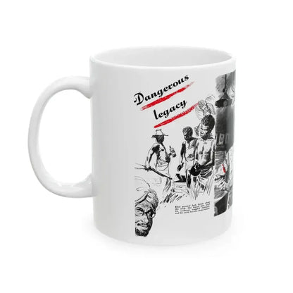 Dangerous Legacy, Liberty magazine, July 19, 1947 - White Coffee Mug - Go Mug Yourself