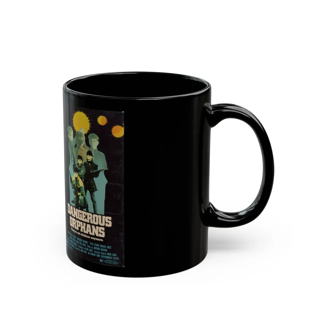 DANGEROUS ORPHANS (VHS COVER) - Black Coffee Mug-Go Mug Yourself