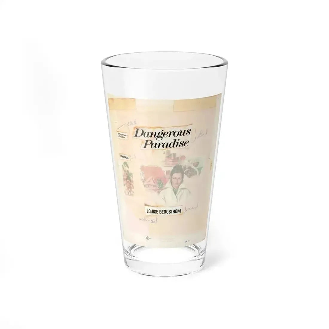 Dangerous Paradise by Louise Bergstrom (Avalon Books, Bouregy & Curl Publ., 1975) - Pint Glass 16oz 16oz - Go Mug Yourself