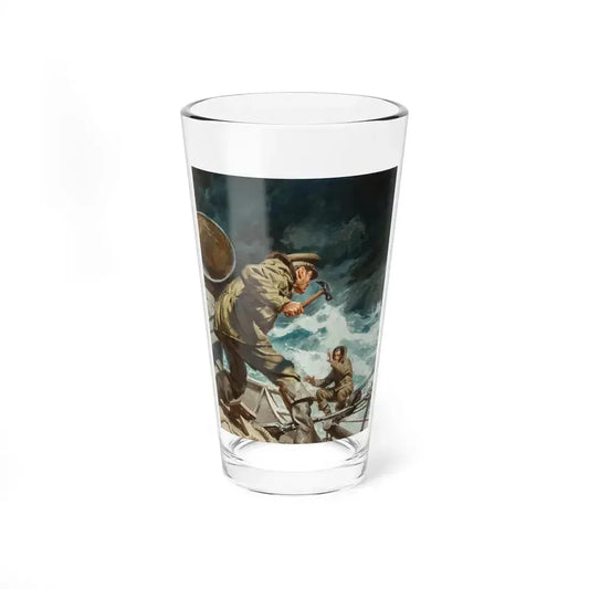Dangerous Voyage, paperback cover, 1953 (Attributed to Frank McCarthy) - Pint Glass 16oz 16oz - Go Mug Yourself