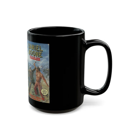 DANIEL BOONE TRAILBAZER (VHS COVER) - Black Coffee Mug-Go Mug Yourself