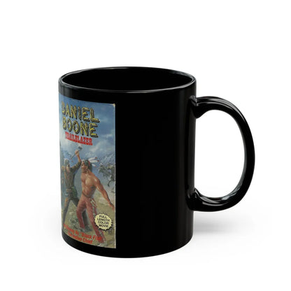 DANIEL BOONE TRAILBAZER (VHS COVER) - Black Coffee Mug-Go Mug Yourself